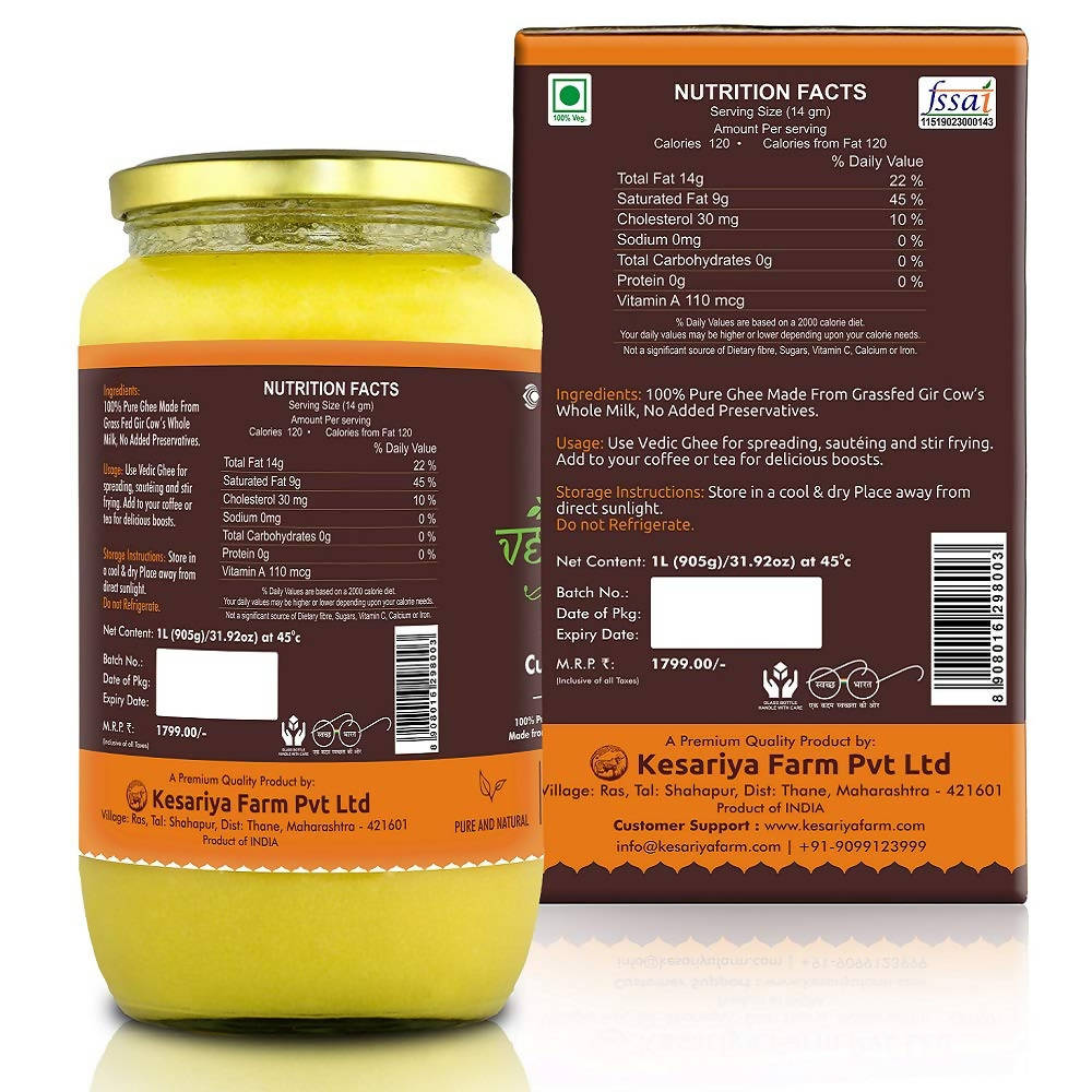 a2 cultured ghee nutrition facts